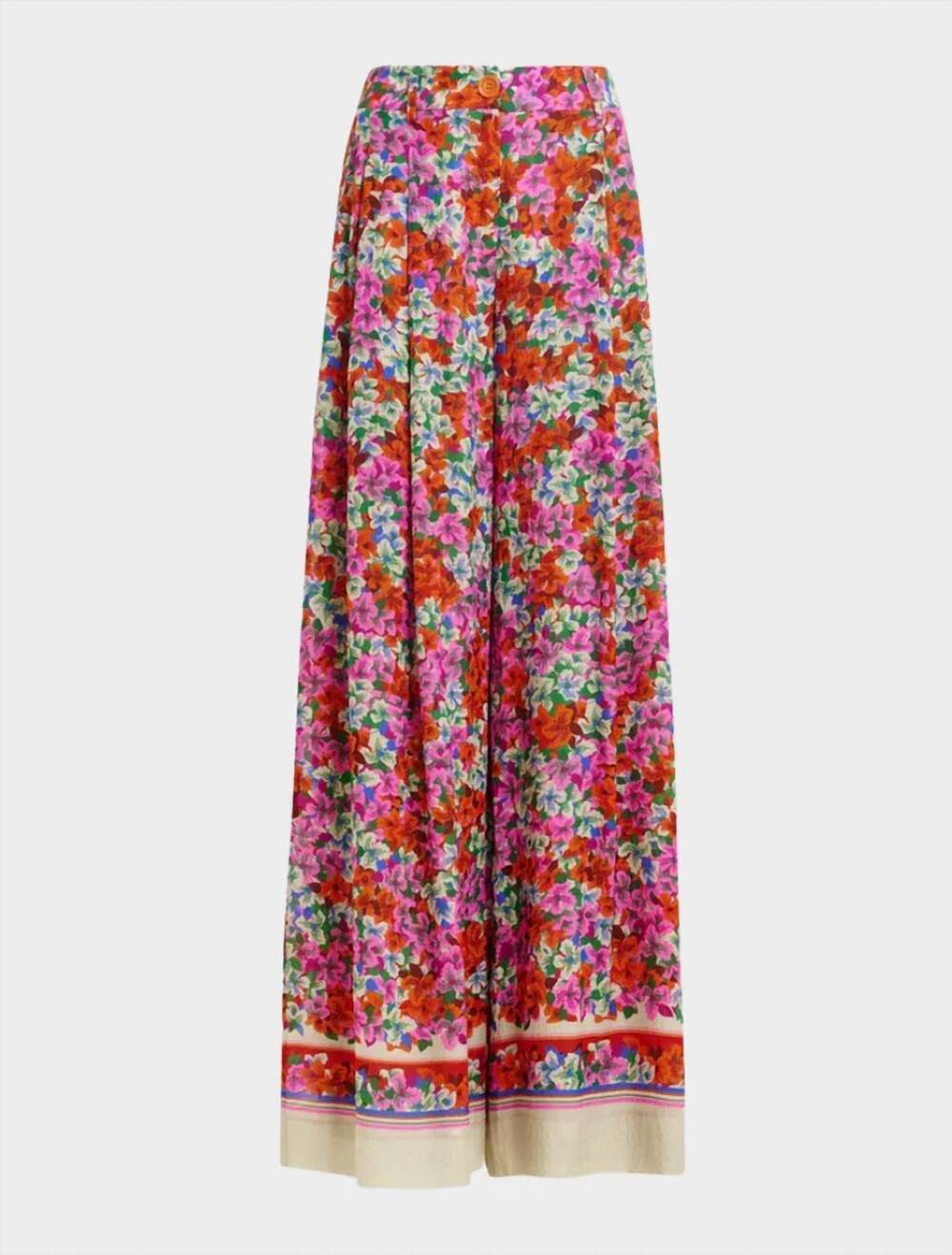 NEW ESSENTIEL ANTWERP women's joek wide leg pants in fire glow
